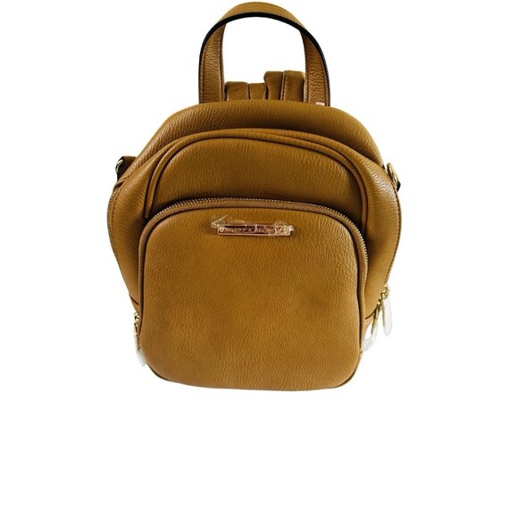 Poppy & Peonies Handbags - NWT Poppy & Peonies Mini Backpack - Tan- Vegan Leather